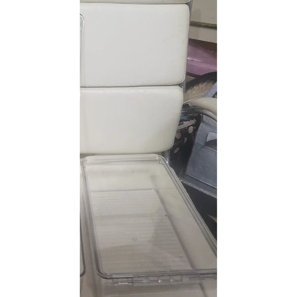 1 Clear Hinged Plastic Storage Container #B1 LxWxH=12.75x7.15x3.5 with lid